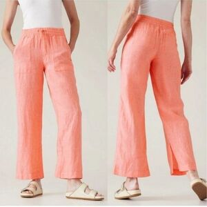 ATHLETA Retreat Linen Wide Leg Pant Sz 22 NWT